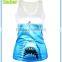 3D Shark ladies tank top