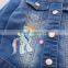 S33428W 2017 Fashion Spring Autumn Children Outwear Kids Embroidery Denim Jacket