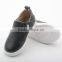 New style leather flat shoe custom logo shoes kids 2017