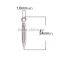 Zinc Based Alloy 3D College Jewelry Charms Pencil Silver Tone 3D