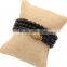 Three Layered Black Beads Gold Buddha Bracelet Religion Tibet Charm Jewelry