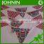 Cheap fast high Quality Promotion custom shapes printing fabric Bunting Flag