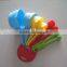 8piezas/pieces kitchen plastic measuring spoon set