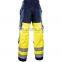 Hot sale poly cotton two tone high vis safety pants for men