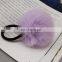 China Supplier Real Rex Rabbit Fur Elastic Hair Ring Accessories Pom poms Hairbands