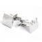 Deluxe Grey Plaid Square Men Shirt Silver Cufflinks