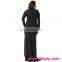 In stock paypal accepted wholesale fat size black women party dress