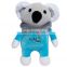 Adorable Blue Color Baby Koala Bear Soft Plush Toy With Scarf 2017 Custom Cute Stuffed Animal Soft Plush Koala
