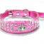 Three Rows Crystal Diamond Crown Pet Collar Leash Training Dog Pulling Rope Pet Neck Chain Pet Supplies