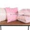 Amazon Best Seller Pink Ins Soft Velvet Wrinkle Throw Pillow Cushion For Home