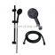 60cm 70cm Adjustable Slide Black Bathroom Shower Set with Canton Tower Cross Spray Hand Shower