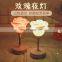 Valentine'/ Christmas/Halloween Promotion Gifts Custom 3D Creative Lights Rose Silicone LED Night Lamp for Holiday Gift
