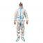 Anti-dust disposable waterproof safety suit medical nonwoven protective clothing  coverall suit with shoe cover