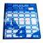 SINMARK 29.7cm*21.0 cm A4 Blue grid reflective sticker paper
