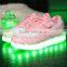 2016 LED light up Shoes USB charging Luminous Sneakers Shoes most popular  express