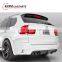 X5M E70 carbon finber diffuser for X5 E70 2009-2013 year to V-style carbon rear bumper spoiler rear lip