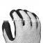 Grey Anti Cut Latex Work Nitrile Coated Gloves