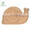 Natural wooden animal shaped cutting board cute pig shaped bamboo or wood cutting board
