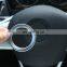 For BMW X1 F48 2016 2017 ABS Matte Chrome Steering Wheel Decoration Ring Trim Car Accessories Stickers Newest