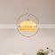 Nordic Modern Simple White Glass Ball Hanging Lamp Living Room Bedroom Pendant Light Minimalist Indoor LED Chandelier