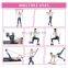 Multi-Functional  Gym Black Yoga Pilates Stick Bar Adjustable Pilates Resistance Band Bar