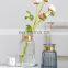 New Design Wholesale Wedding Creative Round Clear Gold Glass Pot Flower Vase Tabletop Home Decoration
