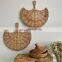 Rustic Rattan Fan Wall Decor For Kid ROom HandWoven Wicker Wall Hanging Art Decor Wholesale Vietnam Manufacturer