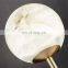 Modern dining room brass alabaster ball gold chandelier