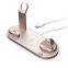 4-in-1 Folding Magnetic Effect USB Desktop Wireless Charging Station ABS Multifunction Mobile Phone Earbuds Earbuds Chargers