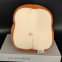 Toast Plush alarm clock Lamp cartoon multi-function student alarm clock children bedroom bedside bread night light