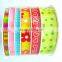 Red with White Checked Gift Package Ribbons and Decoratibed Ribbon Spools/Balloon Curling Ribbon Rolls