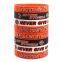 Wholesale in Stock NEVER GIVE up Inspirational Words Silicone Wristband Basketball Fans VICTORY Soft Print Bracelet