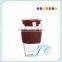 Many color and Promotional Gift Glass Cup with Silicone Cover Sleeve and lid