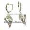 micro Pave 925 silver earring with CZ