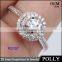 Luxury Flower Shap Diamond 925 Silver Ring for Women 10 Years Experience Wholesale