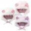 Japanese wholesale cute and high quality baby hats with animal ear flower pattern lining and strap infant wear child clothes kid