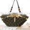 colorful stripe straw bag