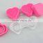 Heart shape contact lens dual case/container