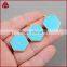 Sky blue color howlite turquoise hexagon-shaped pendant women jewelry necklace