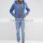Wholesale thin fleece dyed for man design blue oem service zipper own factory best selling plain slim fit hoodies