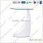 T-108#used small round glass white ABS coffee table
