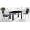 2015 Top round tempered glass chrome coffee table legs