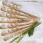 9cm eco-friendly black heart shape Looped bamboo skewer