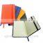 A5 pu leather hardcover bound notebook with envelope pocket at the back