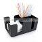 black bar tidy cocktail caddy napkin straw dispenser