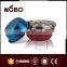 stainless steel colorful hand mixer with bowl