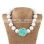 Wholesale baby white bead necklace with bracelet