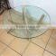 coffee shop leisure tempered glass top coffee table