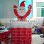 inflatable Christmas decoration Santa in chimney with up and down movement