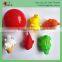PVC animal with BB whistle bath toy capsule toy